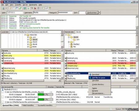 FileZilla v3.2.2.1