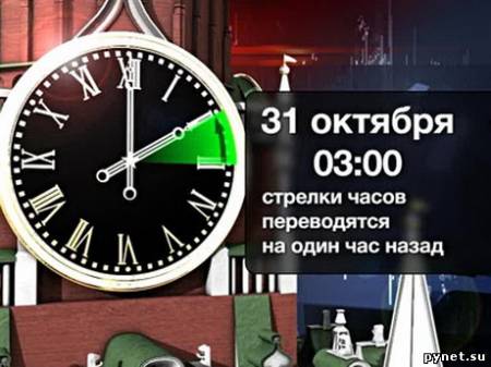 Ночью Россия переведет стрелки на час назад