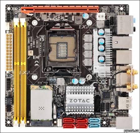 Материнская плата ZOTAC H67ITX U3 WiFi: Mini-ITX на Intel H67 Express