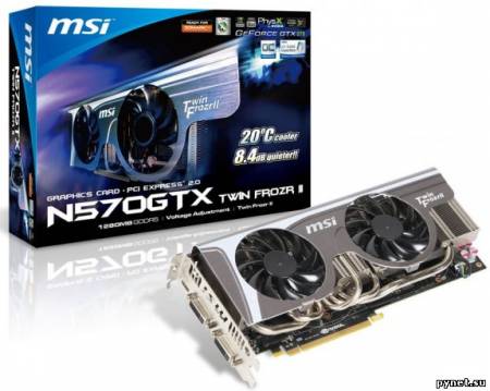 MSI оснащает видеокарты N570GTX и N580GTX кулерами Twin Frozr II