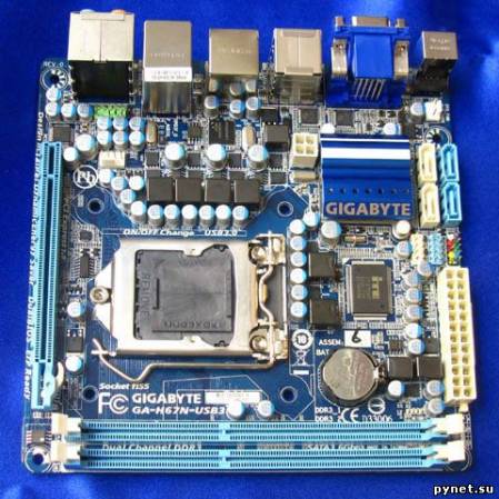 Материнская плата GIGABYTE GA-H67N-USB3 с парой портов HDMI