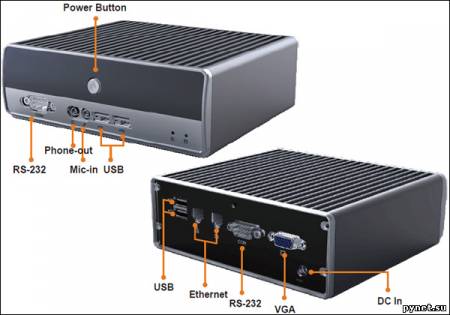 Настольный ПК Pioneer DreamVision Tough PC N270: небольшой ПК на Intel Atom N270