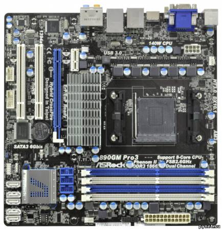 Материнская плата ASRock 890GM Pro3 R2.0 поддерживает архитектуру Bulldozer
