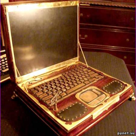 Древний ноутбук? Нет, стиль Стимпанк